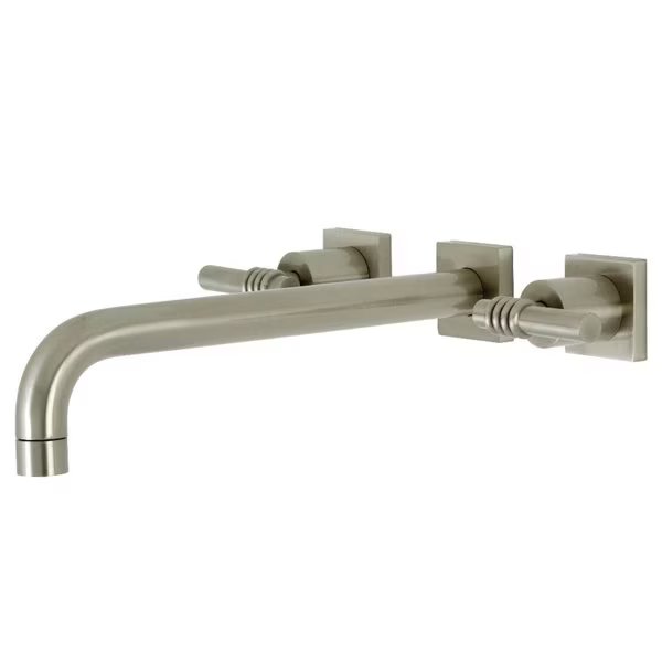 KS6058ML Wall Mount Tub Faucet, Brushed Nickel, Kingston Brass, Mfr#: KS6058ML